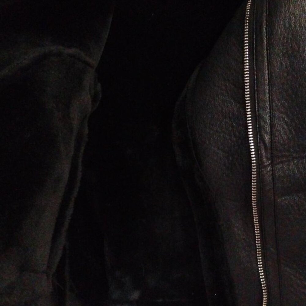 BLANKNYC Sherpa Moto Vest Faux Leather & Sherpa Trimmed Vest Size M NWT - Picture 10 of 14